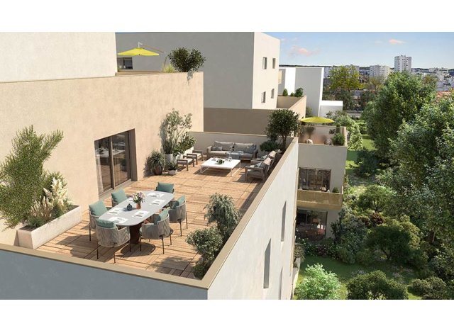 Investissement immobilier neuf avec promotion Les Jardins d'Elsa  Vaulx-en-Velin