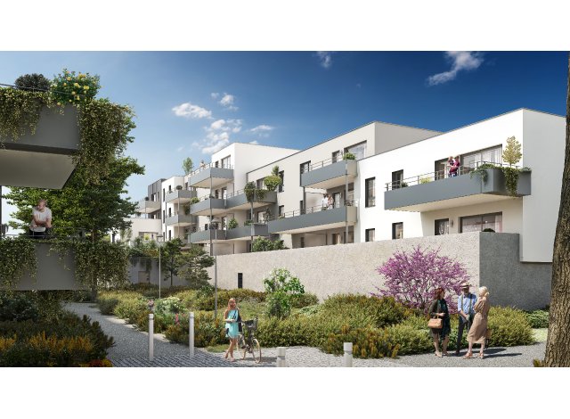 Investissement locatif en Lorraine : programme immobilier neuf pour investir Le Sentier des Platanes  Florange