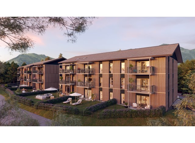 Investissement locatif  Samoens : programme immobilier neuf pour investir Accord Boise  Châtillon-sur-Cluses