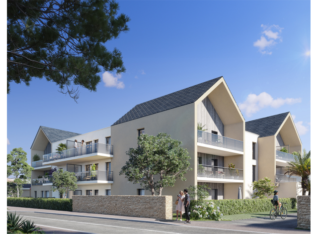 Investissement locatif dans le Morbihan 56 : programme immobilier neuf pour investir Les Voiles  Sarzeau