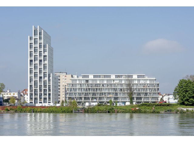 Investissement locatif en Alsace : programme immobilier neuf pour investir Bogen  Huningue