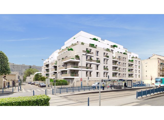 Investissement locatif en Ile-de-France : programme immobilier neuf pour investir L'Ecrin de Montfort  La Courneuve