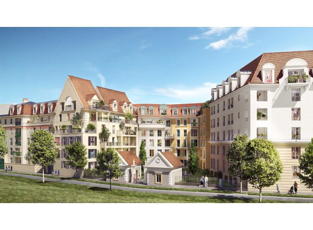 Investissement locatif en Ile-de-France : programme immobilier neuf pour investir Le Domaine du Chevalier  Le Blanc Mesnil