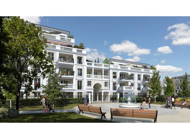Investissement locatif dans les Hauts de Seine 92 : programme immobilier neuf pour investir Demeure Victorine  Puteaux