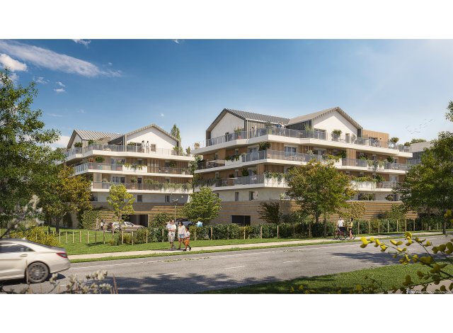 Investissement locatif en Loire Atlantique 44 : programme immobilier neuf pour investir Ros'O  Pornichet