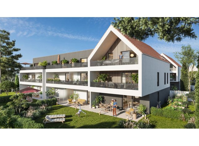 Investissement locatif en Alsace : programme immobilier neuf pour investir Villa Champêtre  Oberschaeffolsheim
