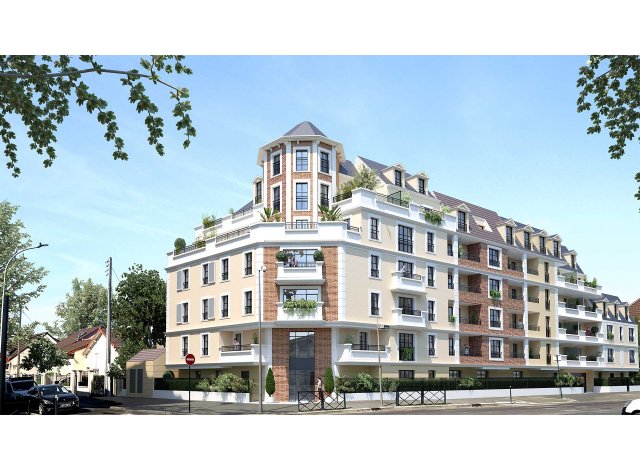 Investissement locatif en Ile-de-France : programme immobilier neuf pour investir Villa Auber  Le Blanc Mesnil