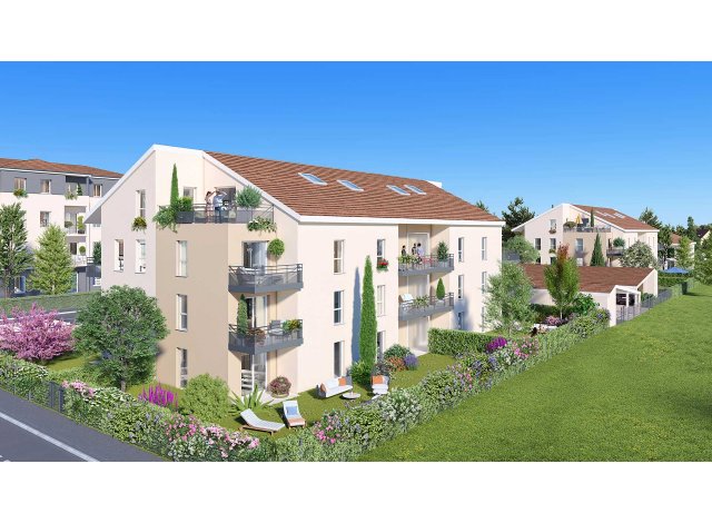 Investissement locatif dans l'Ain 01 : programme immobilier neuf pour investir Cosy Garden  Ambérieu-en-Bugey