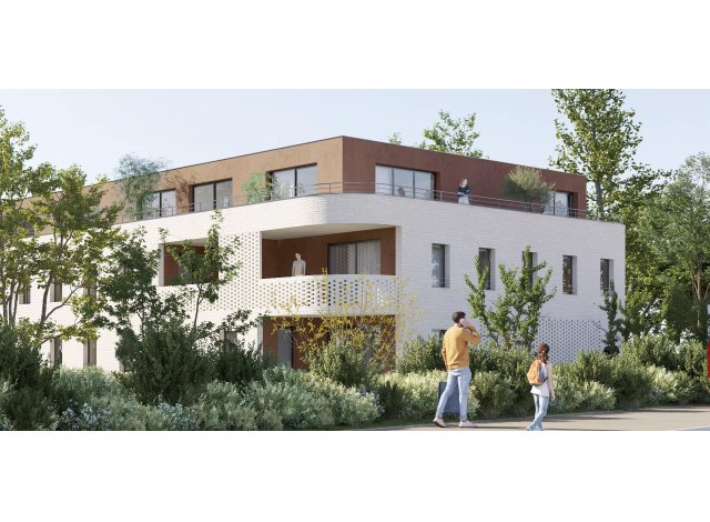 Investissement locatif en Gironde 33 : programme immobilier neuf pour investir Les Jardins de Célan  Pessac