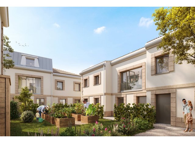 Investissement locatif en Gironde 33 : programme immobilier neuf pour investir Les Villas Malbec  Bordeaux