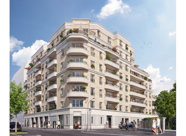Investissement locatif en Seine-Saint-Denis 93 : programme immobilier neuf pour investir Les Terrasses d'Ariane  Le Blanc Mesnil
