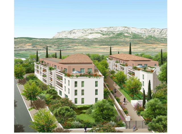 Investissement locatif  Rousset : programme immobilier neuf pour investir Primavera - Apparts Terrasse  Trets