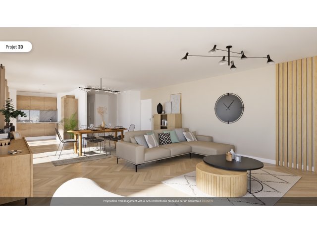 Investissement locatif dans le Loiret 45 : programme immobilier neuf pour investir Appartement Terrasse 121m²  Orléans