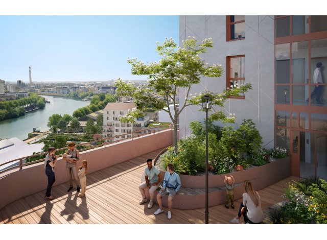 Investissement locatif en Ile-de-France : programme immobilier neuf pour investir Rives de Seine  Ivry-sur-Seine