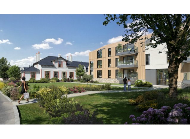 Investissement locatif en Loire Atlantique 44 : programme immobilier neuf pour investir Le Domaine Saint-Michel  Guérande