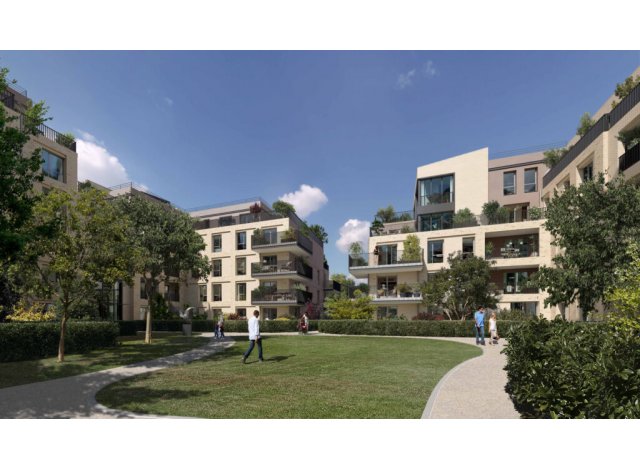 Investissement locatif dans les Hauts de Seine 92 : programme immobilier neuf pour investir Les Terrasses de l'Hippodrome  Garches