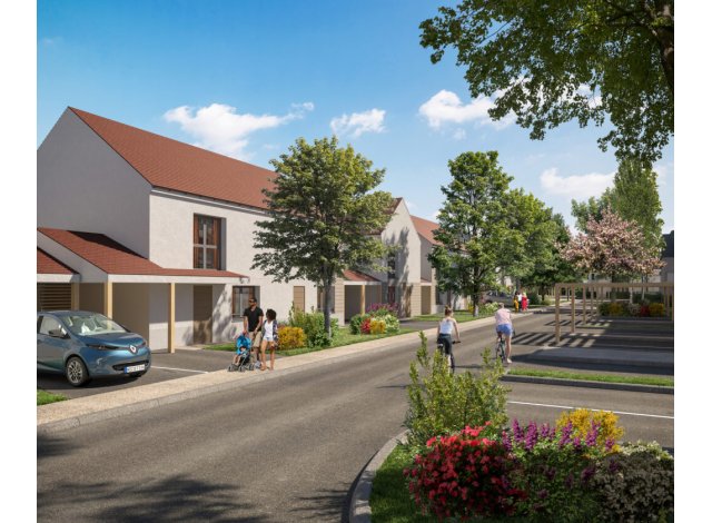 Investissement locatif dans l'Essonne 91 : programme immobilier neuf pour investir Le Domaine du Bois de la Garenne  Évry-Courcouronnes
