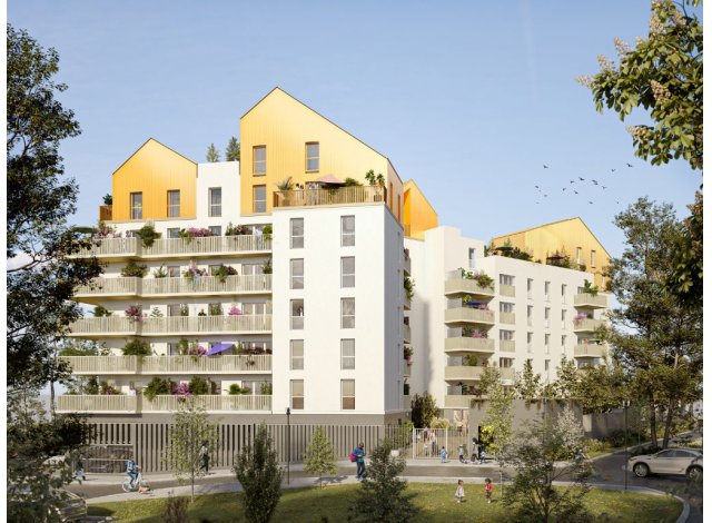 Investissement locatif dans le Val d'Oise 95 : programme immobilier neuf pour investir L'Isara  Cergy