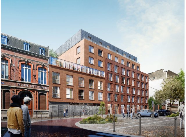 Investissement locatif dans le Nord 59 : programme immobilier neuf pour investir Student Factory Roubaix Mairie  Roubaix