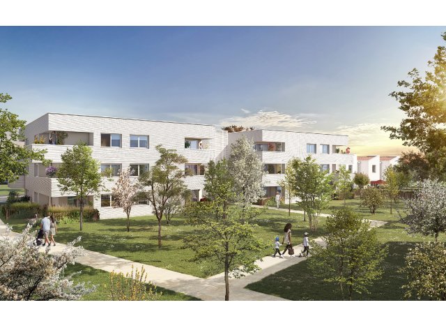 Investissement locatif en Haute-Garonne 31 : programme immobilier neuf pour investir Nuances Emeraude  Toulouse