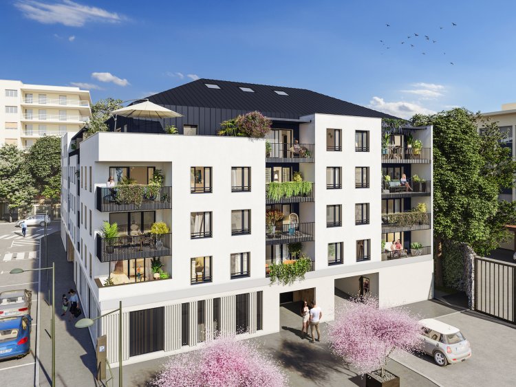 Premire pierre de la rsidence So Victoria  Aix-les-Bains : 74 logements neufs et deux commerces au cur de la ville, avec livraison prvue en 2026. | So Victoria / Aix-les-Bains / Icade