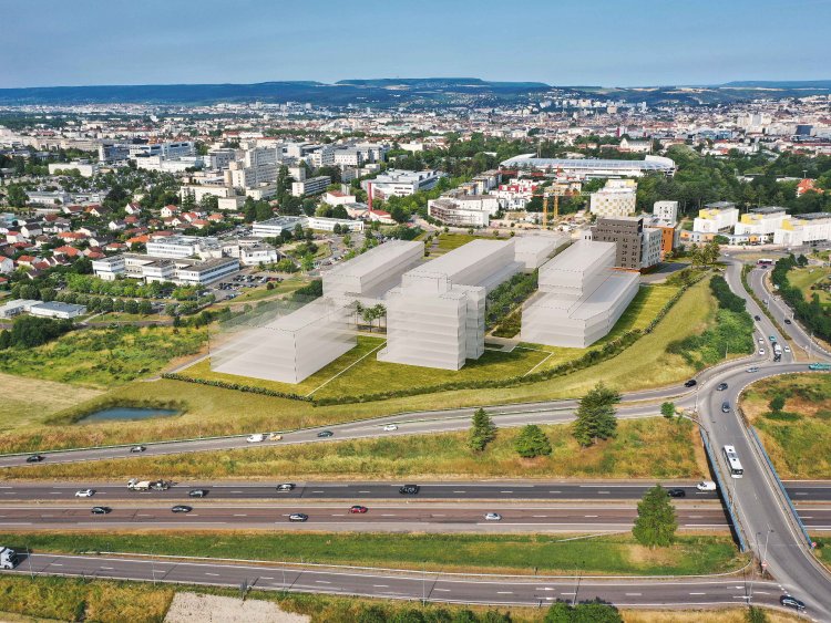 Eiffage Aménagement va réaliser un complexe de santé de 39 000 m² près de Dijon, dont 170 logements pour les étudiants en médecine.