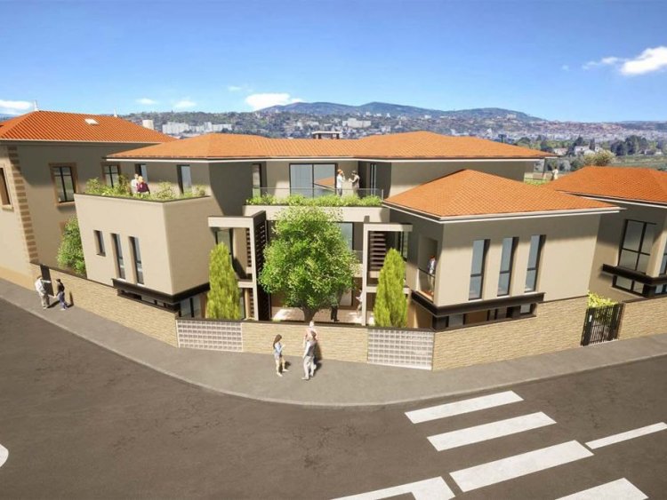 Le promoteur SMCI lance un programme neuf intimiste  Irigny aux portes de Lyon dans le Rhne, avec 11 appartements  vendre du deux au quatre-pices. | Demeure Visina / Irigny / SMCI