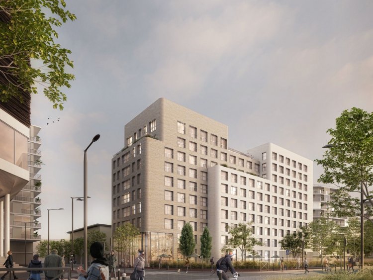 La rsidence KLEY Clichy propose des logements flexibles et des espaces communs pour les tudiants, au cur du quartier Bas d'Asnires. | Kley / Clichy / The Boost Compagny avec Sogeprom & Europequipements