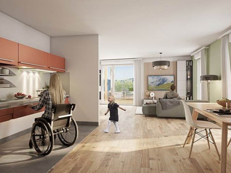 La résidence Kaléi, un projet innovant de Bouygues Immobilier pour favoriser linclusion et laccessibilité dans lécoquartier Presqu'île de Grenoble.