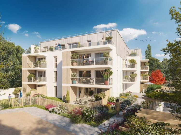 La future résidence « Les Sittelles » à Sarzeau, un projet éco-responsable du Groupe Giboire associant modernité et respect de l'environnement.