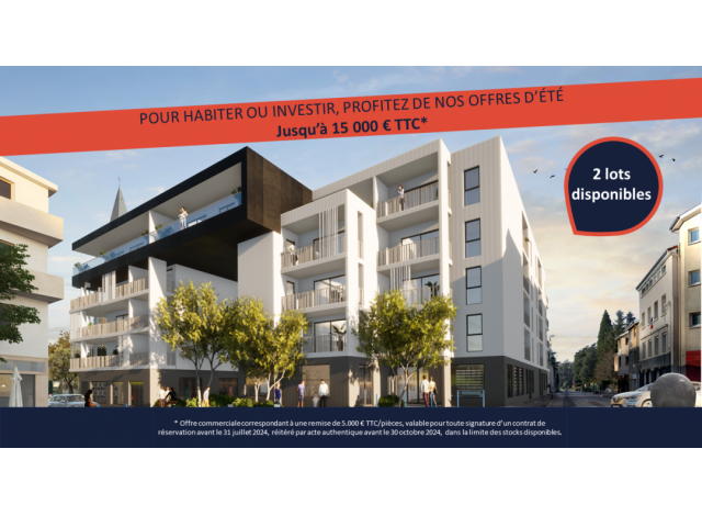 Investissement locatif en Loire 42 : programme immobilier neuf pour investir Phar'Aaron II  La Talaudière
