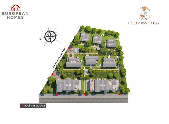 Investissement programme immobilier Les Jardins Fleury