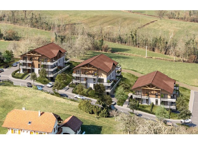 Investissement locatif en Rhne-Alpes : programme immobilier neuf pour investir Les 6 Pétales  Dingy-en-Vuache