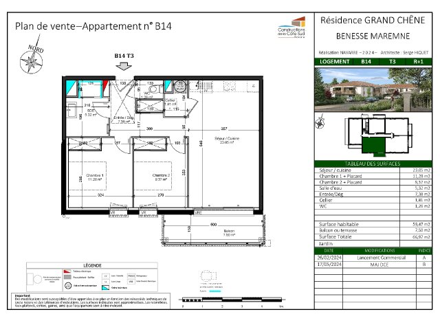 Résidence Grand Chêne - Capbreton-Bénesse logement neuf