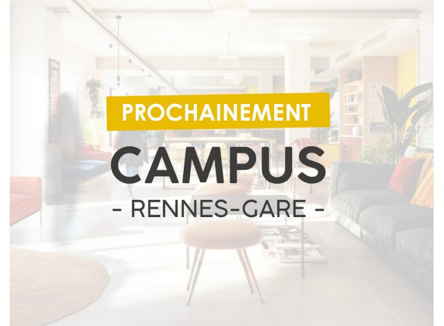 Investir programme neuf Campus Rennes Gare Rennes