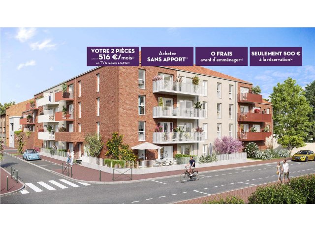 Investissement locatif en Nord-Pas-de-Calais : programme immobilier neuf pour investir Côté Centre  Lens
