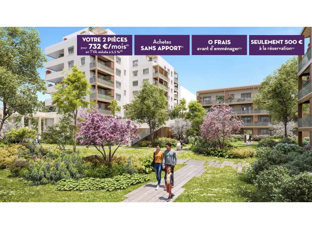 Investissement locatif  Villeurbanne : programme immobilier neuf pour investir Nature en Ville  Vaulx-en-Velin