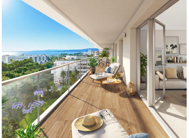 Investissement locatif dans les Alpes-Maritimes 06 : programme immobilier neuf pour investir Seaside View  Saint-Laurent-du-Var