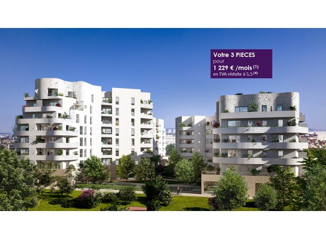 Investissement locatif en France : programme immobilier neuf pour investir Astral  Bezons