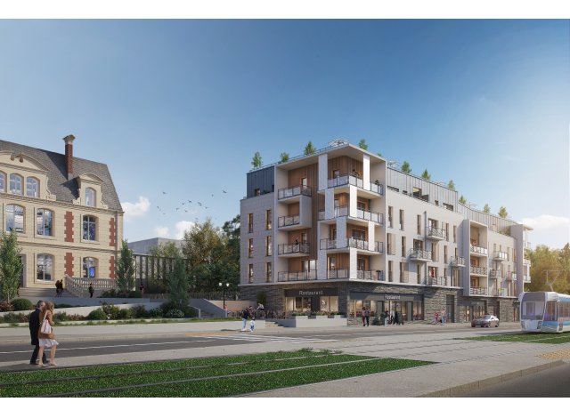 Investissement locatif dans les Hauts de Seine 92 : programme immobilier neuf pour investir Ecrin du Chateau  Châtenay-Malabry