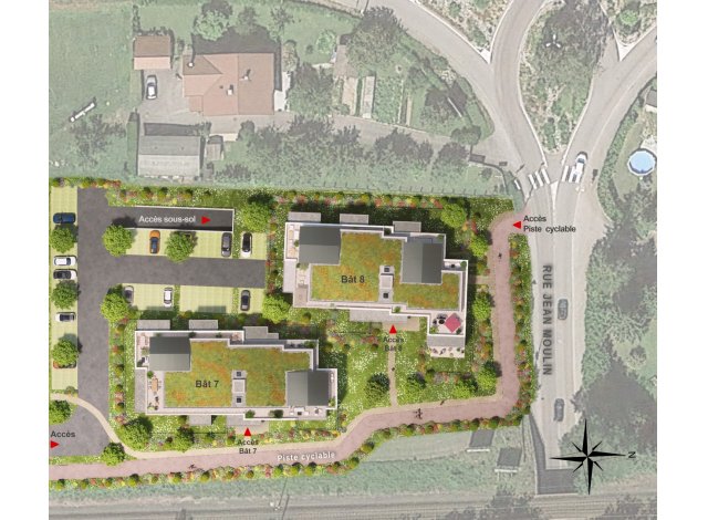 Investissement locatif  Saint-Ismier : programme immobilier neuf pour investir Ocarina  Rumilly