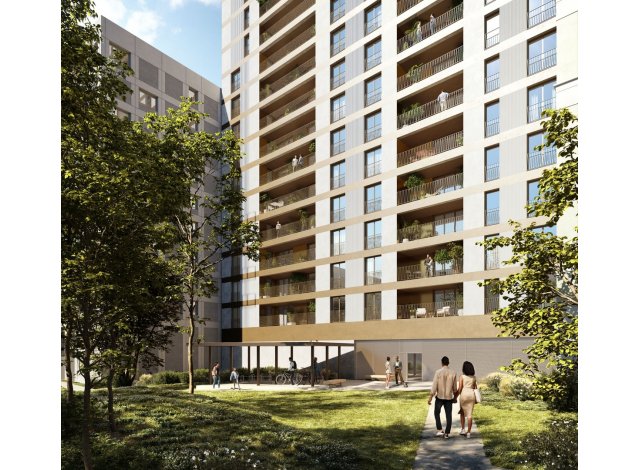 Investissement locatif en France : programme immobilier neuf pour investir Station Eiffel  Créteil