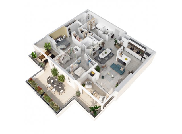 Programme immobilier neuf co-habitat 4p d'Exception - 280 Prado  Marseille 8ème