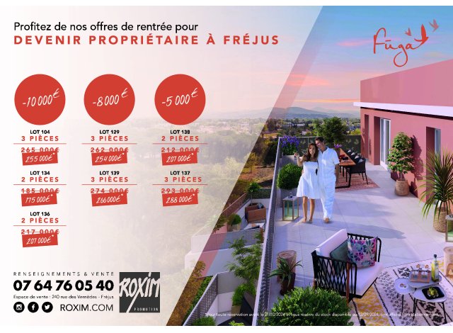 Programme immobilier neuf co-habitat Fuga  Fréjus