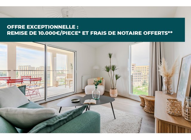 Investissement locatif en France : programme immobilier neuf pour investir Quai Neuf Adelaïde  Bordeaux