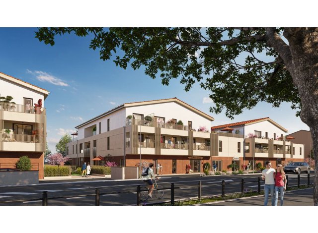 Investissement locatif  Meyzieu : programme immobilier neuf pour investir Les Terrasses Crista  Saint-Bonnet-de-Mure