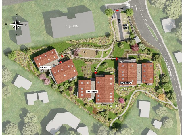 Investissement locatif  Beaumont : programme immobilier neuf pour investir Saleve Parc  Archamps