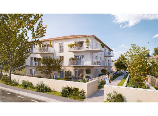 Investissement locatif en Gironde 33 : programme immobilier neuf pour investir Le Domaine de Blanca  Blanquefort