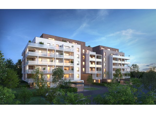 Investissement locatif en Alsace : programme immobilier neuf pour investir Le Domaine de Louise  Haguenau