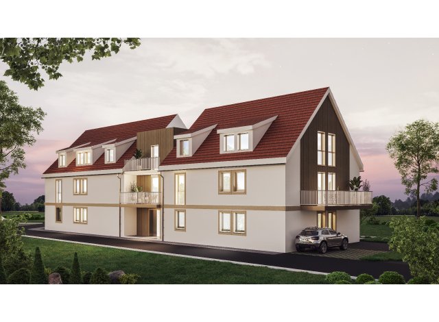 Investissement locatif en Alsace : programme immobilier neuf pour investir La Villa Altitona  Obernai